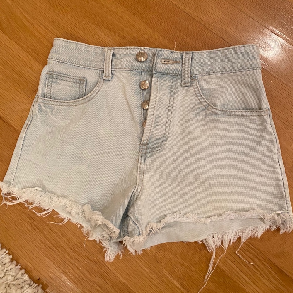 High Waisted Denim Shorts